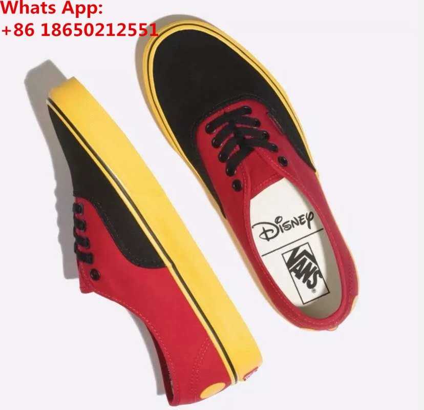 

Vanses x Disneys Authentic Mickey Mouse Red Yellow Black Mens and Kids