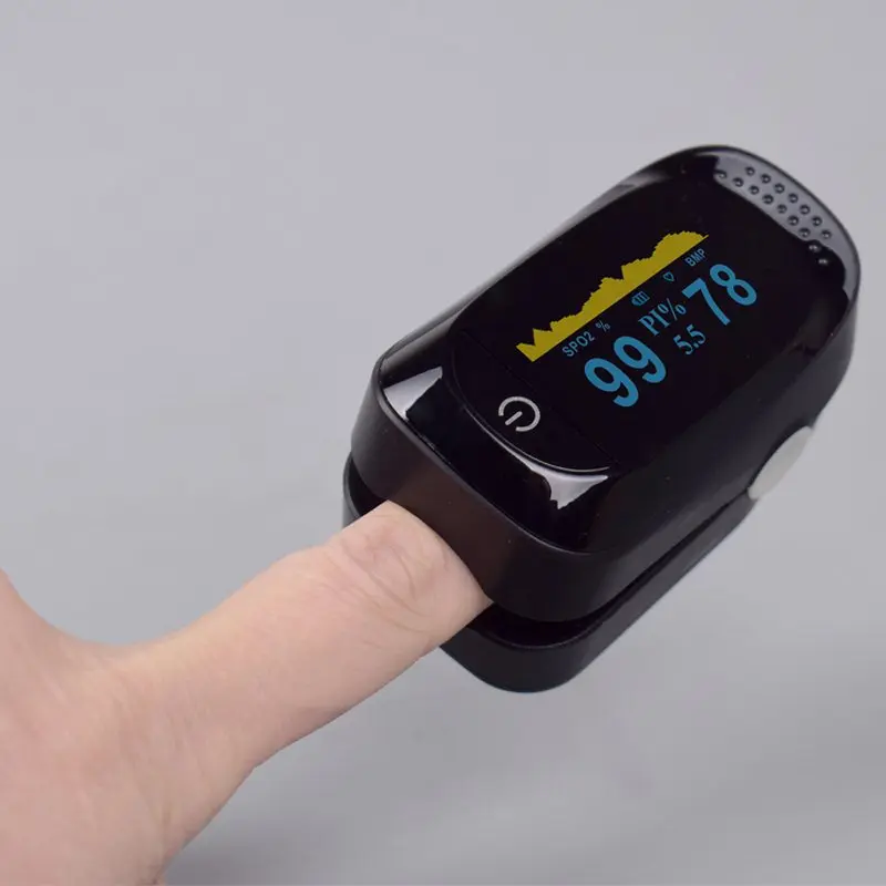 

Blood Oximeter Pressure Meter Digital Finger Pulse 6LCD Modes Portable Heart Rate Monitor Low Power Fingertip Oximeter Tester