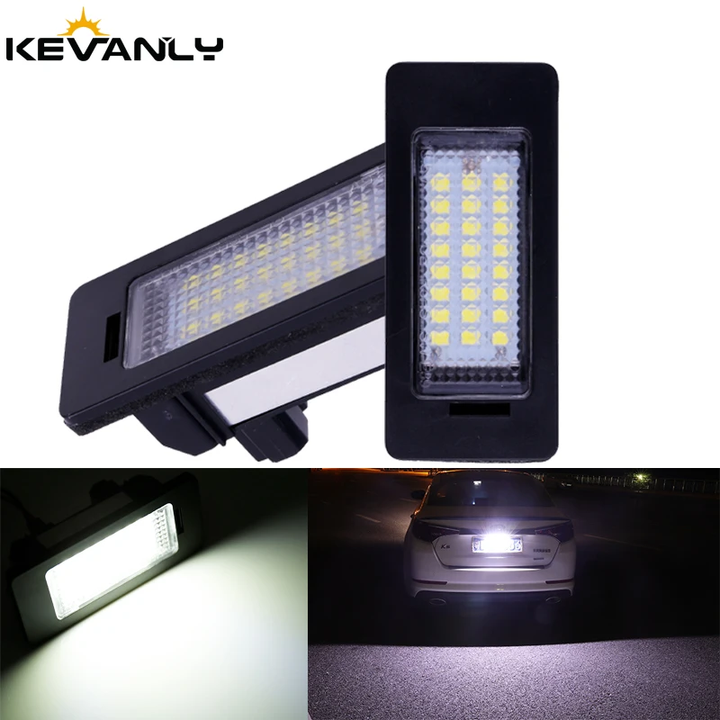 

2pcs LED License Plate Light For BMW E82 E90 E92 E93 M3 E39 E6LED Plate Bolt Light Auto Indicators Lamps Error Free Car Styling