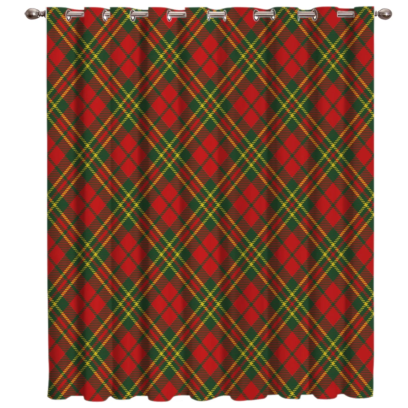 Christams Check Room Curtains Large Window Living Room Bathroom Decor Kids Window Treatment Ideas Curtains And Drapes Window Dr