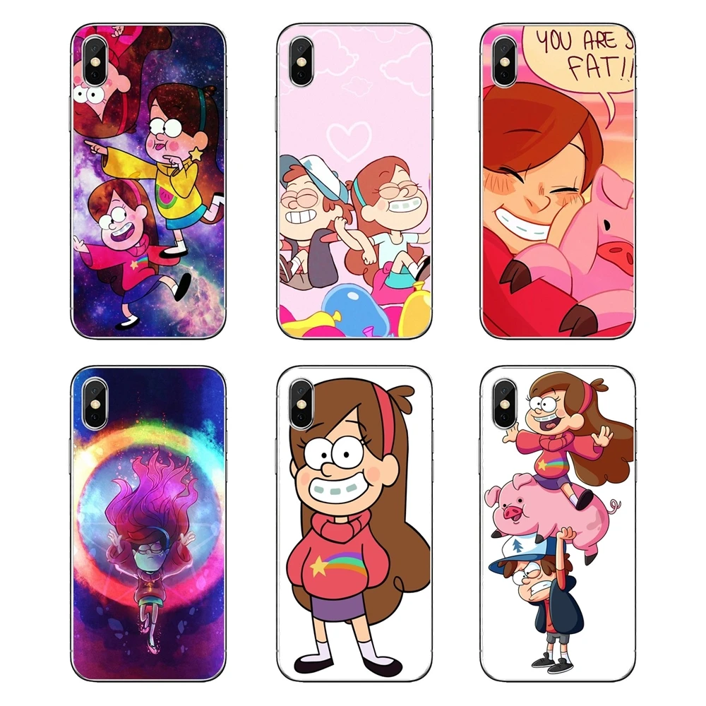

Cartoon Gravity Falls Mabel Pines Anime Silicone Phone Cover Bag For iPod Touch iPhone 4 4S 5 5S 5C SE 6 6S 7 8 X XR XS Plus MAX