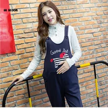 Elastic Waist Cotton font b Maternity b font Clothing font b Maternity b font Overalls Pants
