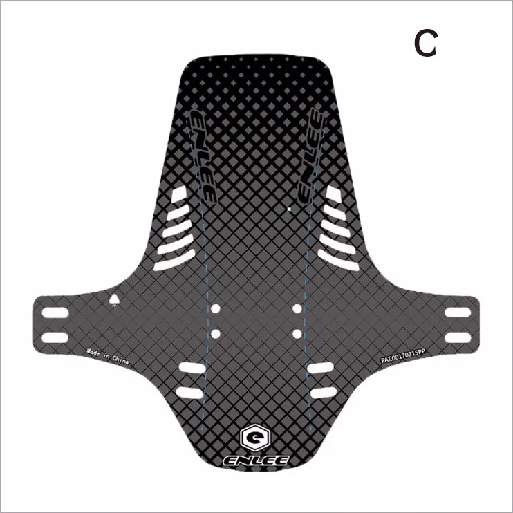 Велосипедный щиток быстроразъемный водонепроницаемый и грязепроницаемый горный велосипед дорожный велосипед крыло ультра легкий пластик - Цвет: C