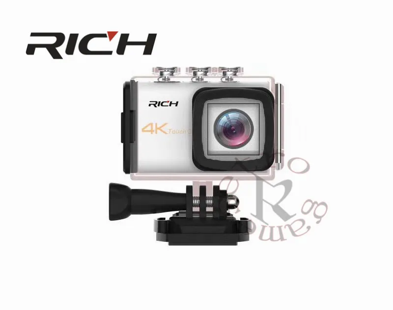 DHL 10 шт./лот RICH Action Camera Ultra HD4k 8MP Wifi 170 градусов Подводная Водонепроницаемая 30M Cam Remote