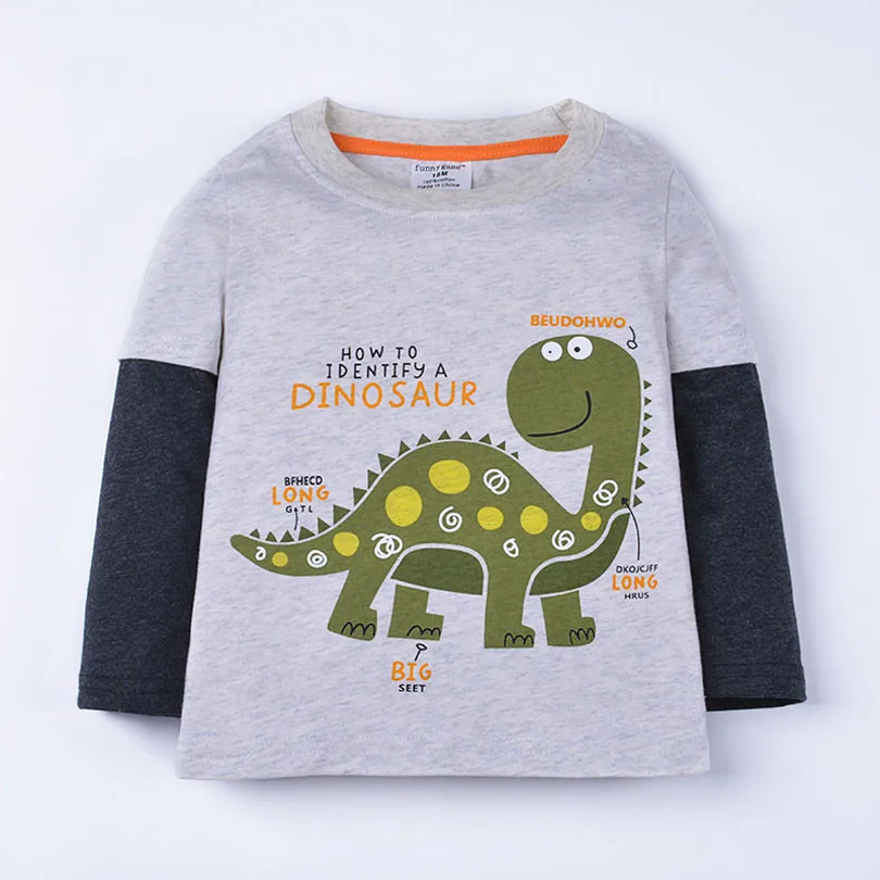 Baby Boys T Shirts 2018 Brand Clothes Boys Long Sleeve Tops Dinosaur ...