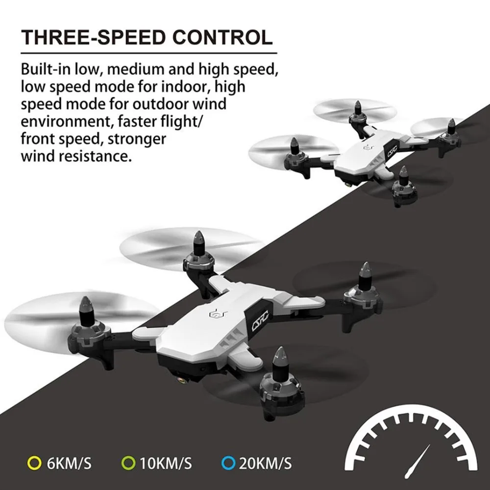 Дрон HD 1080p WiFi в реальном времени fpv один щелчок rc вертолет высоко стабильный hover