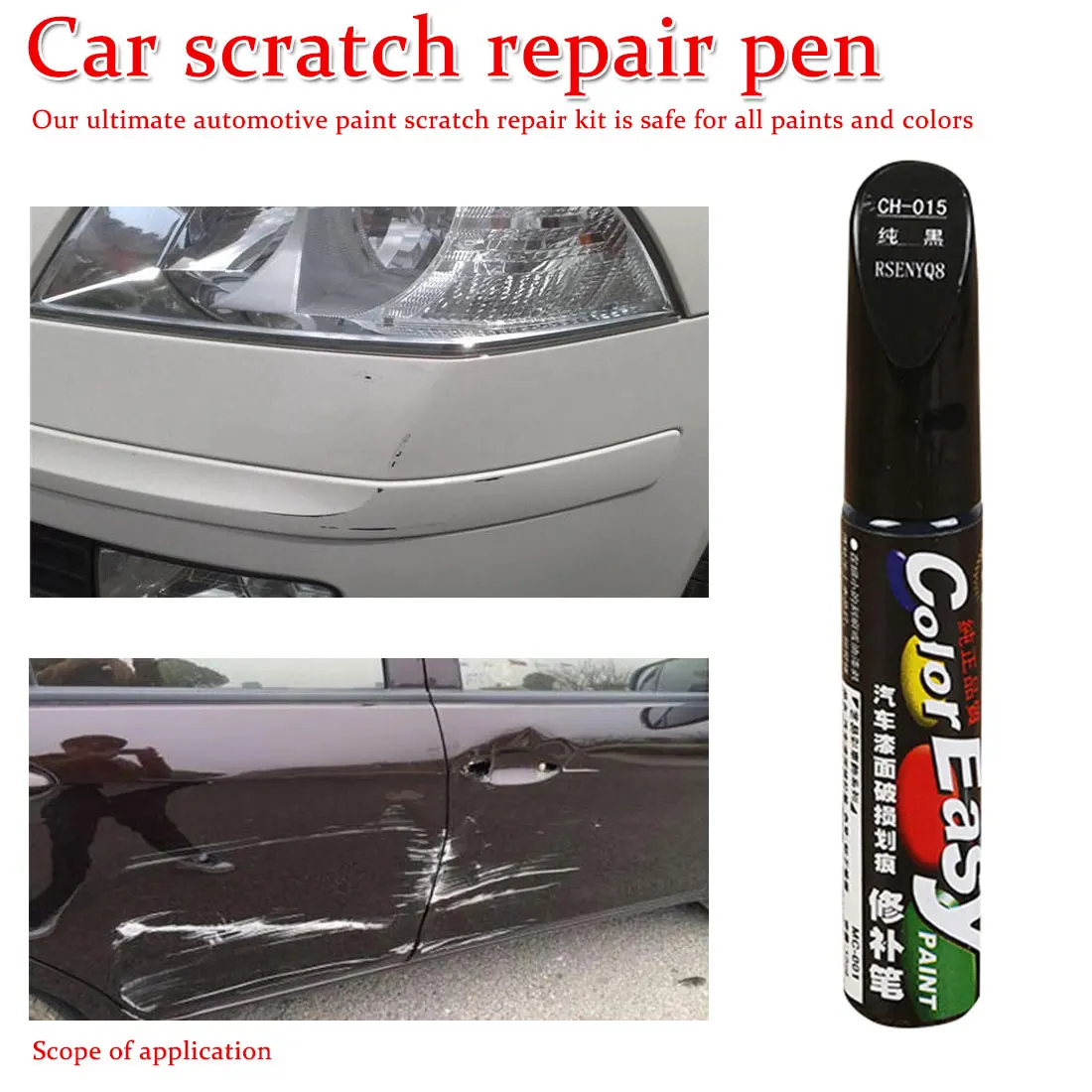 

4 Colors Car Scratch Repair Pen Fix it Pro Maintenance Paint Care Car-styling Scratch Remover Auto Painting Pen