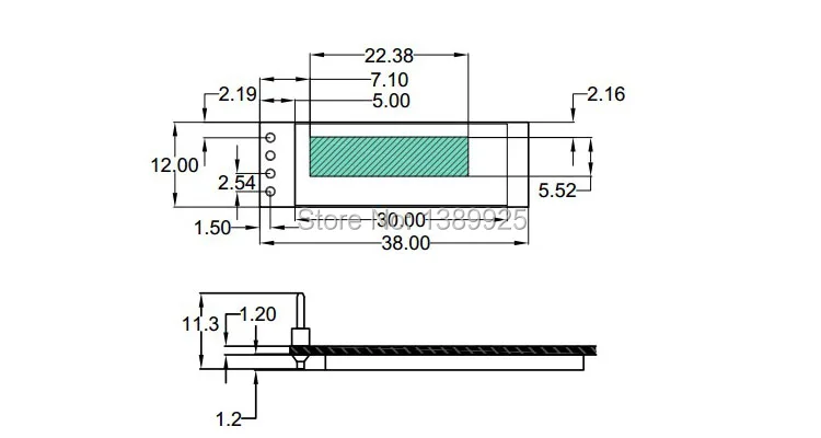 5 шт./лот 0.91 дюймов OLED модуль 0.91 "Белый OLED 128x32 OLED ЖК-дисплей LED Дисплей модуль 0.91" IIC общаться