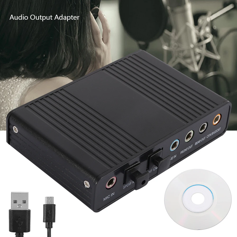 

5.1 Audio Sound Card USB External Digital Optical SPDIF Audio Output Adapter for PC Audio Interface Sound Card Usb