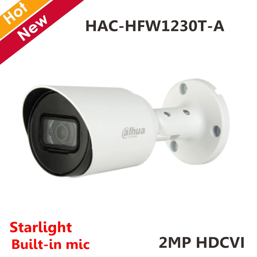 Dahua 2MP Starlight HDCVI камера HAC-HFW1230T-A Встроенный микрофон Смарт ИК 30 М HD и SD выход переключаемая пуля камера
