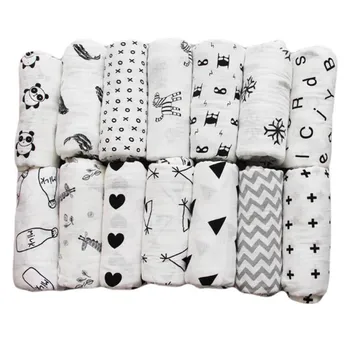 

Free Shipping Newborn Baby Swaddle Blanket Infant Kids Muslin Swaddle Sleeping Blanket Wrap Cotton Playing Mat Swaddle Blanket