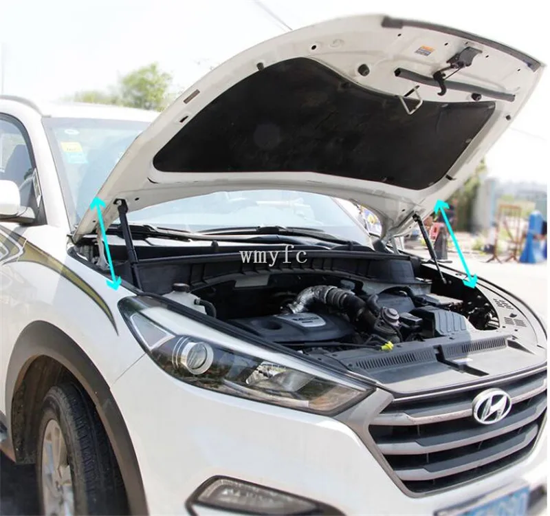 Подходит для Hyundai Tucson 2015 2016 2017 2018 Аксессуары автомобильной капота газовая