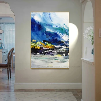 

Hand painted canvas painting abstract modern cuadros decoracion salon wall pictures for living room laminas de cuadros de pared