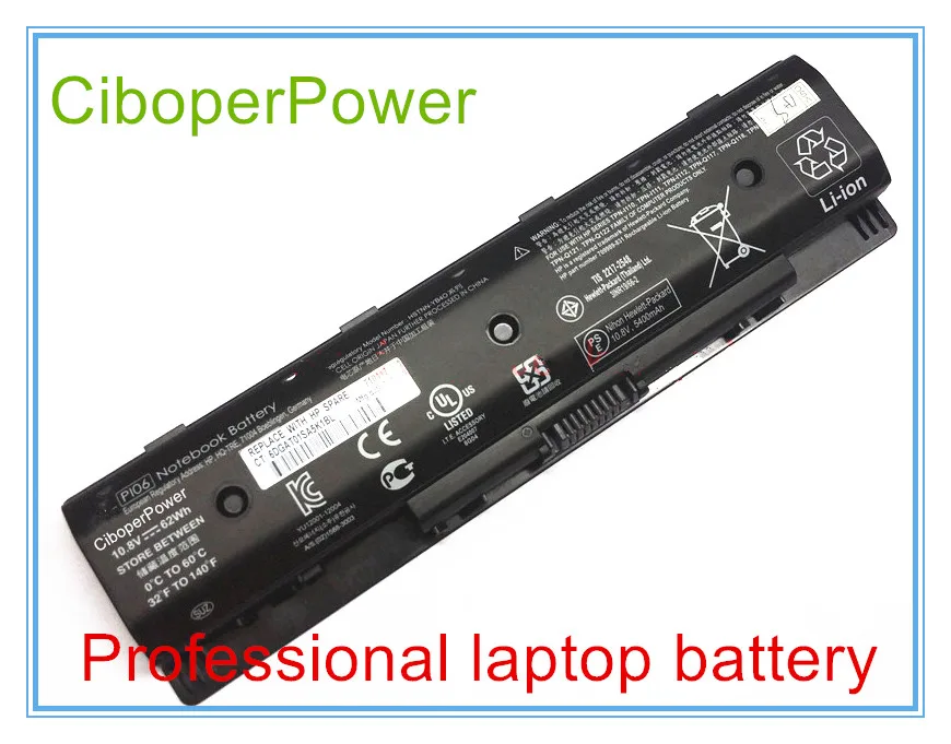 Ноутбук Батарея PI06 709988-421 HSTNN-LB4N 15 10,8 V 62wh 6 cell