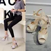 Sandals female summer 2022 new high-heeled fish mouth shoes bow sexy rough with waterproof platform Roman women's shoes ► Photo 2/5