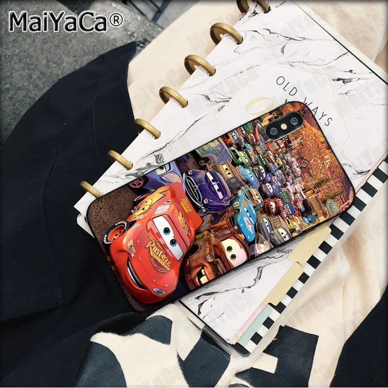 MaiYaCa анимация Pixar Автомобили Мягкий Силиконовый ТПУ чехол для телефона iPhone X XS MAX 6 6s 7 7plus 8 8Plus 5 5S SE XR чехол