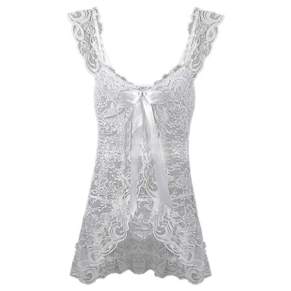 RSLOVE Womens Lingerie Lace Babydoll - Sexy Lingerie Open Front