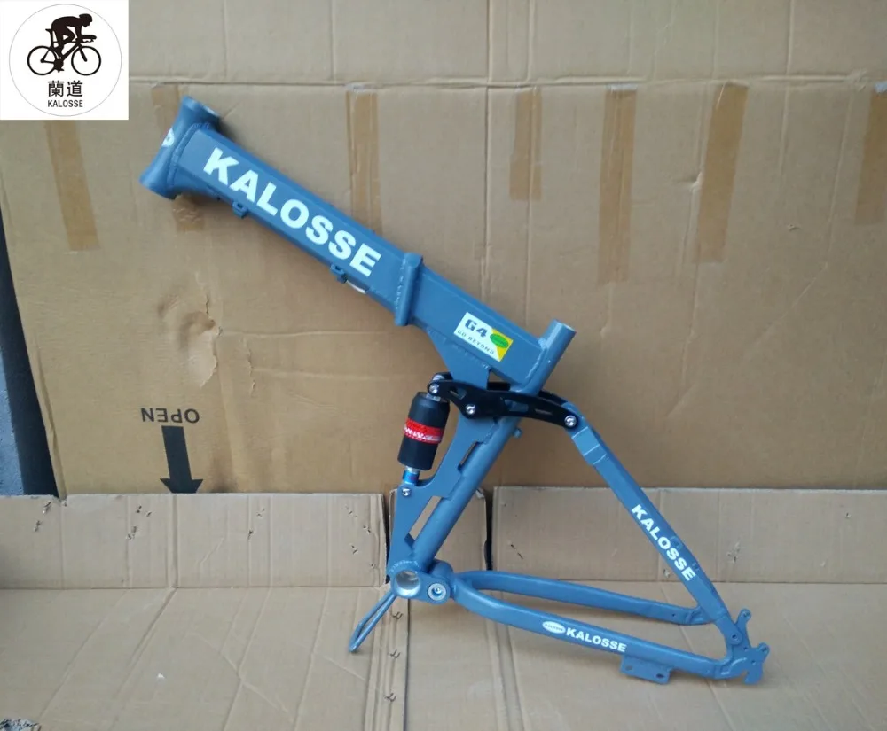 Top Kalosse Folding bicycle frame Full suspension 26er alloy Mountain bike frame ,26*1.75-2.35 tires 13 Top Kalosse Folding bicycle frame Full suspension 26er alloy Mountain bike frame ,26*1.75-2.35 tires 13