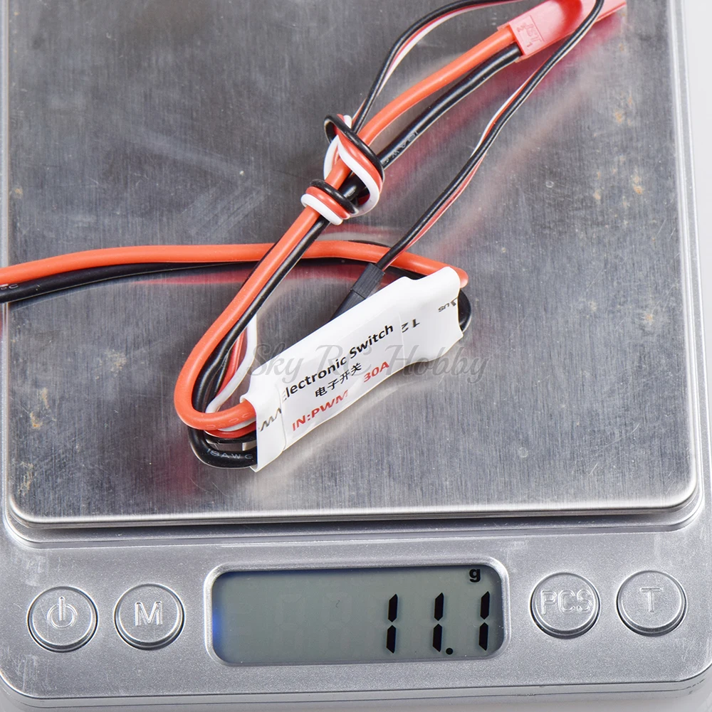 30A Electronic Switch PWM 3.7-27V 1-6S Input with 18AWG wire light weight for RC FPV Models FPV Airplane RC Switch (2)