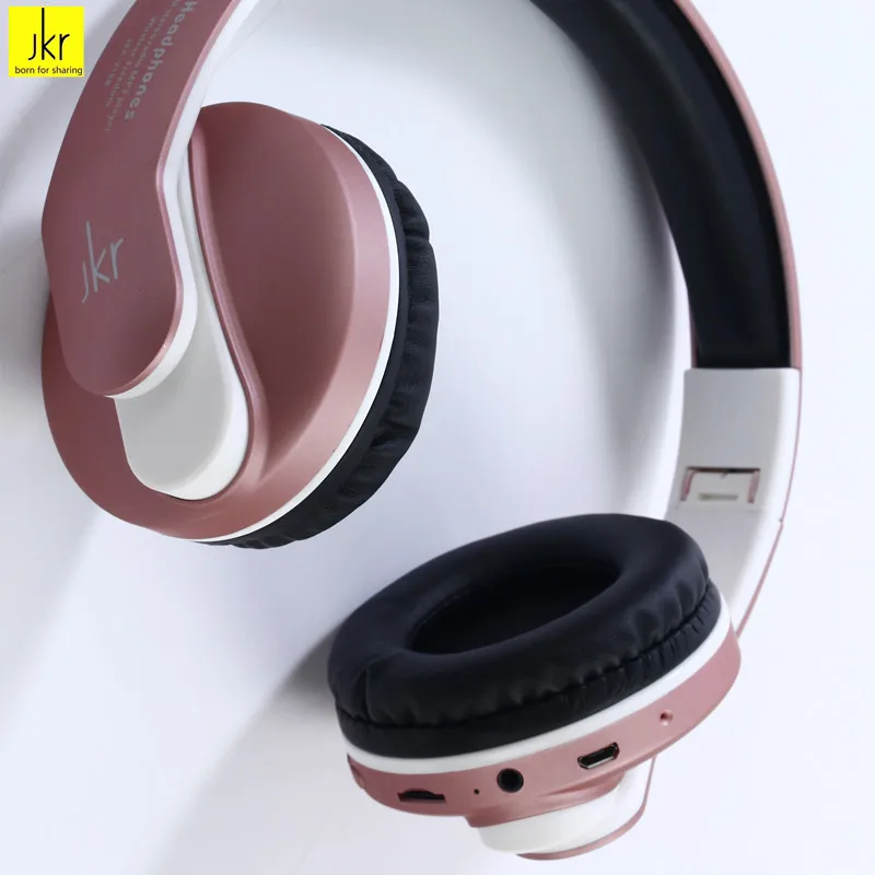 JKR 218B беспроводная Bluetooth гарнитура наушники с микрофоном Поддержка TF Музыка FM для