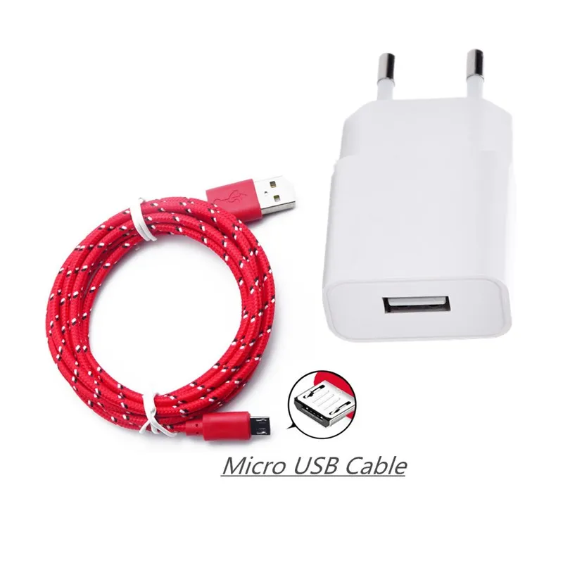 1 м Micro USB кабель для зарядки 5 в 2A EU зарядное устройство адаптер Huawei Samsung Xiaomi Redmi Plus 6