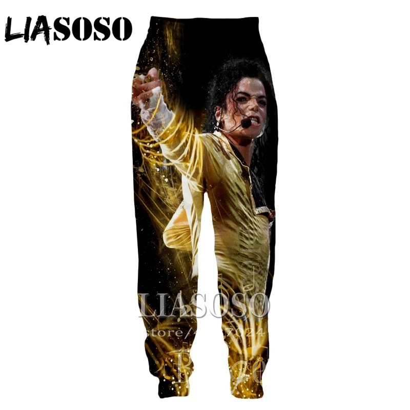 3d принт для мужчин и женщин мультфильм Майкл Джексон полная длина пот брюки Зима хип хоп брюки аниме повседневные jogger забавные брюки E418 - Цвет: 19