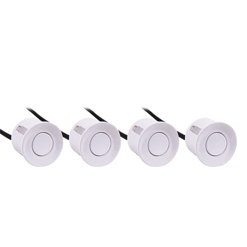 4pcs/set Sensors Buzzer No Drill Hole Saw 22mm Car Parking Sensor Kit Reverse Radar Sound Alert Indicator System