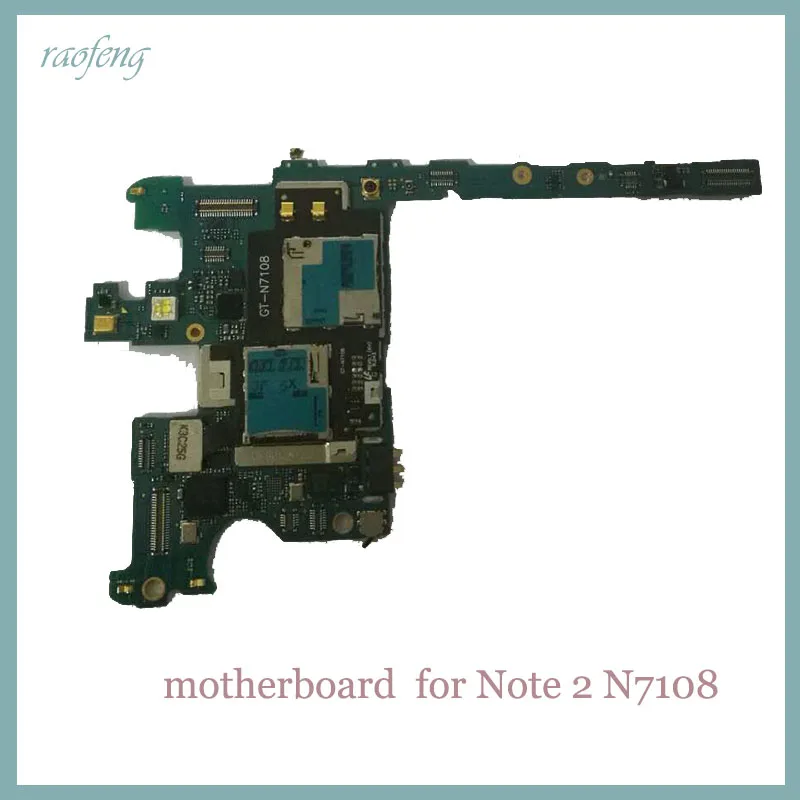 

Raofeng well work for Samsung Note 2 N7108 Motherboard unlocked & Disassembled mainboard with chips Logic Board