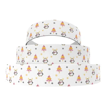 

David accessories 1"25mm Christmas polyester grosgrain tape ribbon 50yds,DIY handmade materials,wedding gift wrapping,50Yc7113
