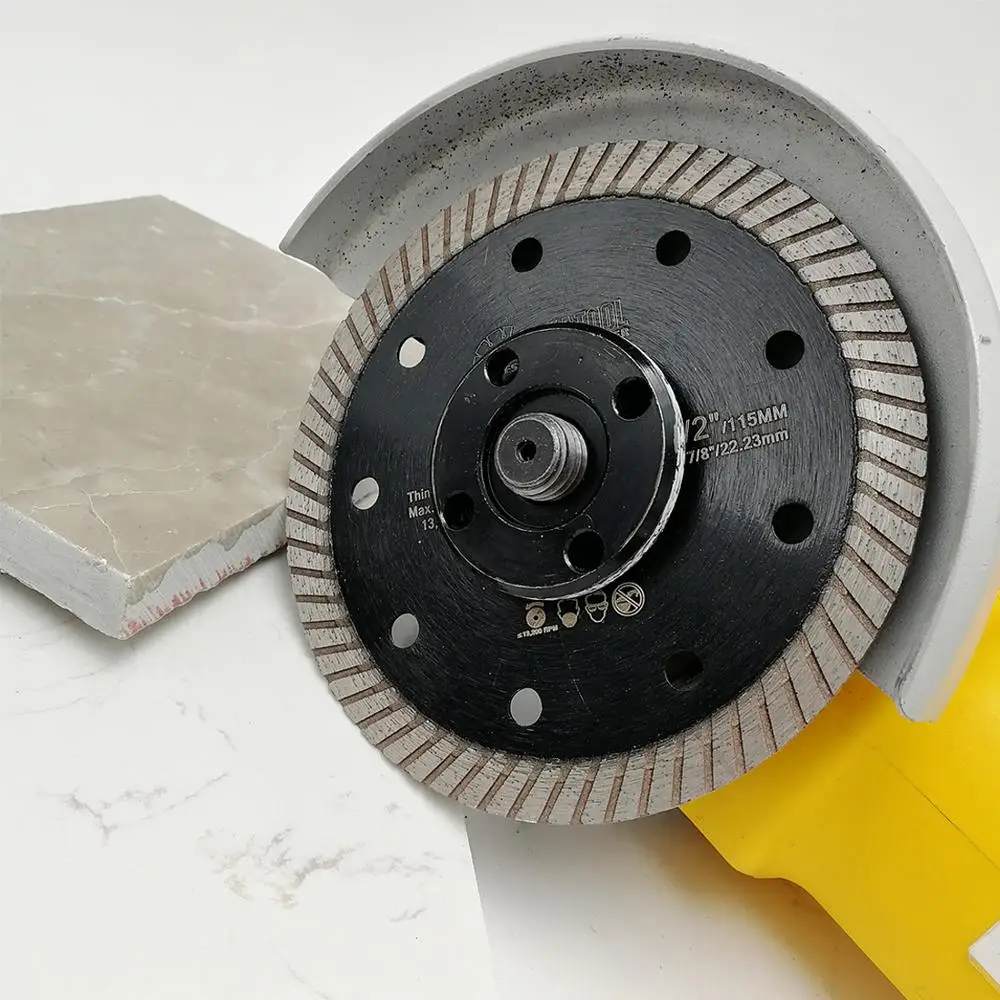 115MM Diamond hot pressed superthin diamond turbo blade For hard material ceramic tile granite cutting