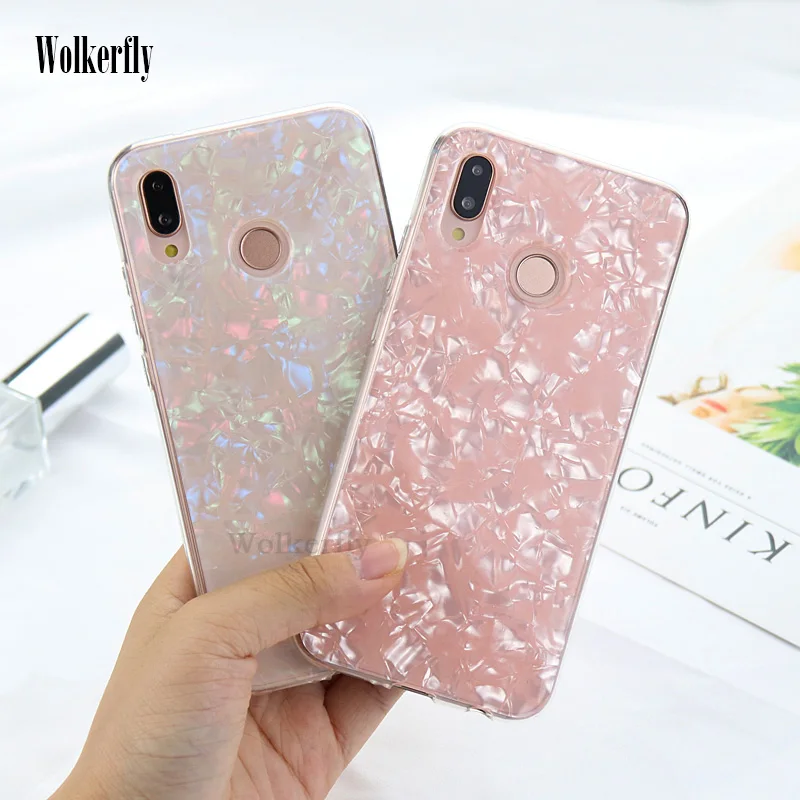 

Luxury Conch Shell Phone Case for On Honor 10 9 lite 8X 6C 7C 7A Pro case for Huawei P10 P20 Lite Mate 10 pro P Smart plus Cover