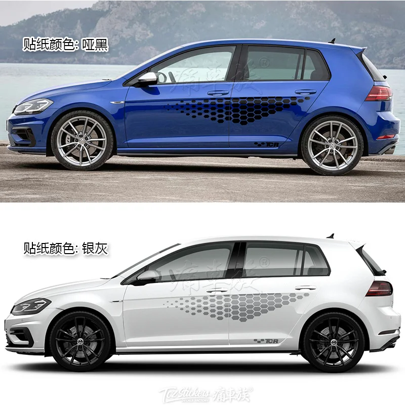 Наклейки для автомобиля Потяните цветок GOLF 7 6 2010 2019 внешний вид модифицированное