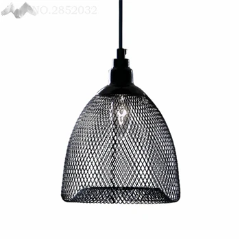 

Vintage Metal Cage Pendant Lamps Iron Net Cage Art Chandelier Lamp Antique Industrial Lighting Lampshade for Bar Coffee