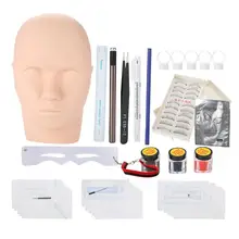 Про кожу искусство татуировки бровей практика набор татуировки Tool Kit иглы аксессуары татуировщик накладные ресницы лезвие иглы комплект