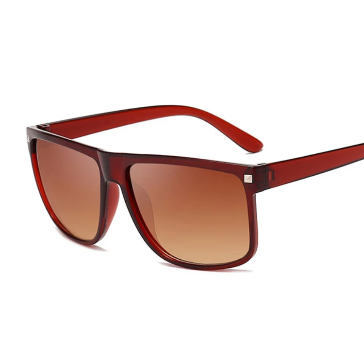 Модные солнцезащитные очки женские брендовые дизайнерские винтажные Ретро прямоугольные Солнцезащитные очки женские Oculos De Sol черные Uv400 - Цвет линз: Brown