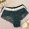 Women's Sexy Lace Panties With Big Size,S-XL 5 Colors High-Crotch Transparent Floral Bow Soft Briefs Underwear Culotte Femme ► Photo 2/5