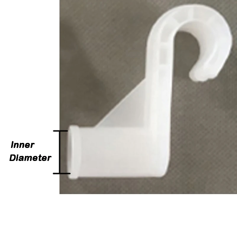 Wardrobe closet fittings-hook -inner diameter