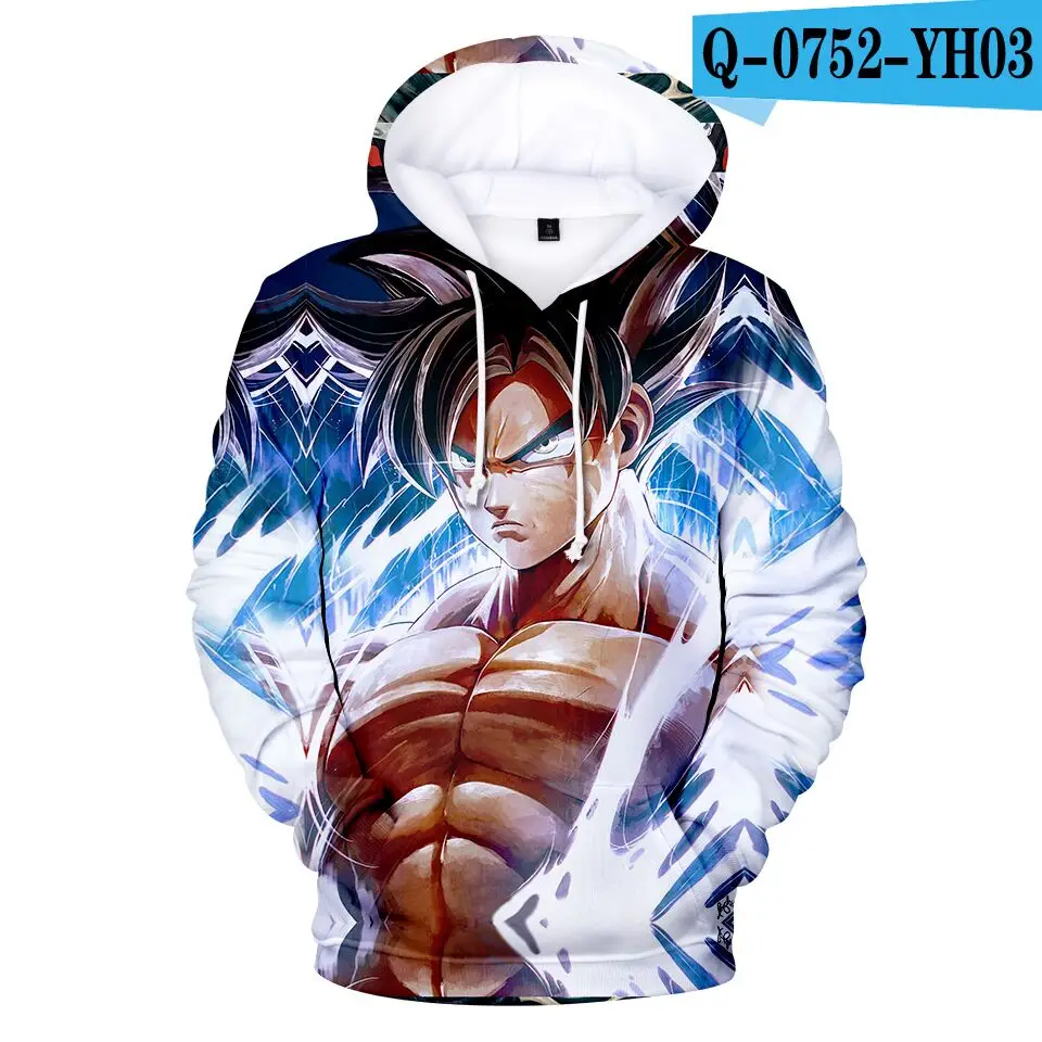 kids New Dragon Ball 3D Hoodies childen Fashion Anime Sweatshirts Autumn Winter high quality Hoodie Boys/girls Pullovers Coats - Color: color at picture