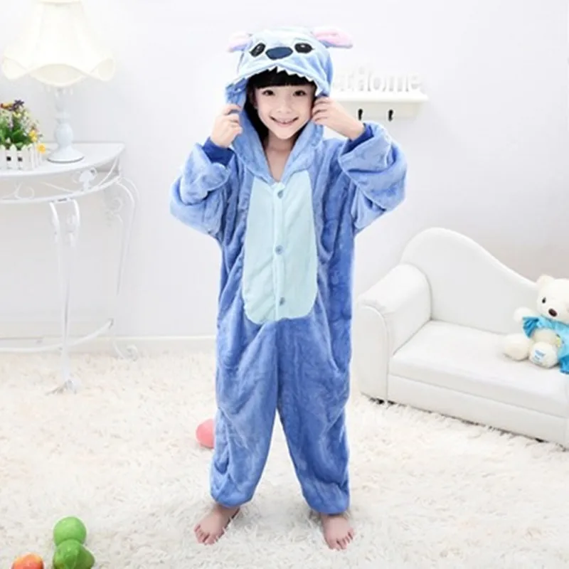 Anime Stitch Costume Kids Sleepwear Pajamas Carton for boys/girls