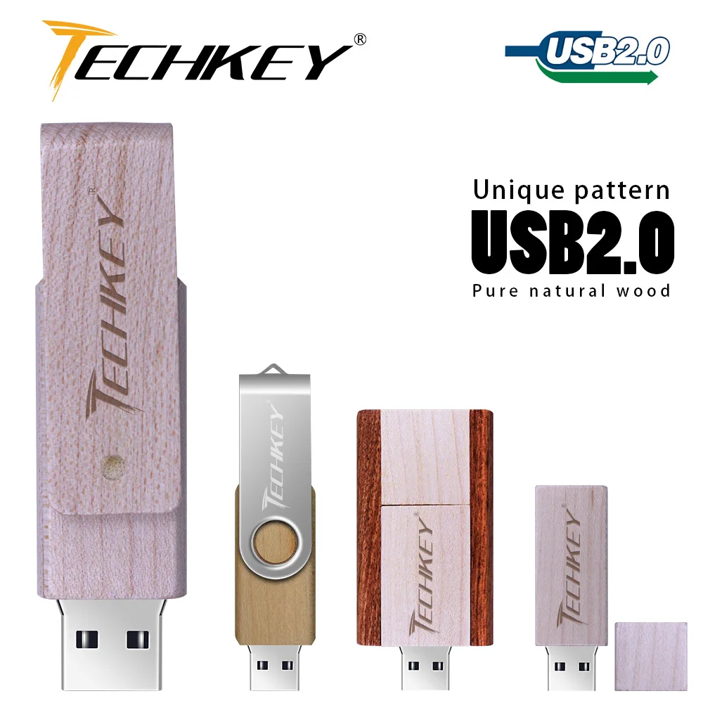 Дешевый Usb флеш накопитель 64 Гб 32 деревянная Флешка USB флеш накопитель 16 ГБ 8 ГБ 4 ГБ cle usb 2,0 memoria usb stick дерево для подарка