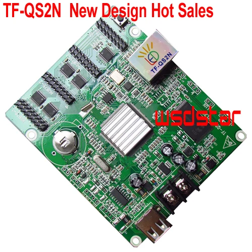 

TF-QS2N Full Color LED Controller 512*64 Pixels Support P4 P5 P6 P7.62 P8 P10 Full Color LED Module 4*HUB75E Hot Sales