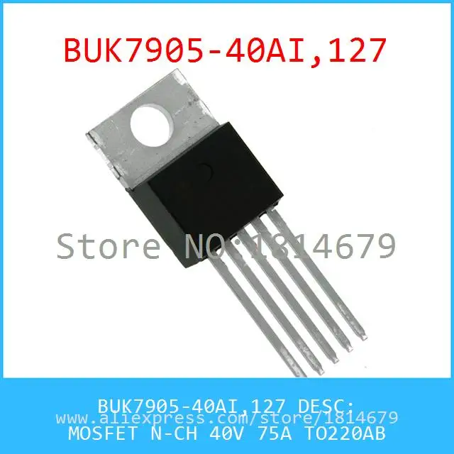 Бесплатная Доставка 1 Шт./лот BUK7905 40AI 127 МОП ТРАНЗИСТОР N CH 40 В 75А TO220AB 7905 BUK7905|shipping
