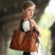 2017 Nuevas Mujeres de La Manera Genuina Bolsos Femeninos de Cuero de Vaca de Gran Capacidad de Hombro de la Marca Bolsa de Asas Casual Cross Body Bag