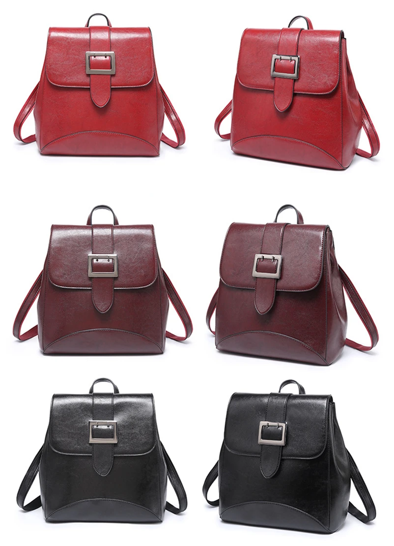 Nevenka Luxury Backpack Women Leather Backpacks Female Fashion Bags for Women 201914