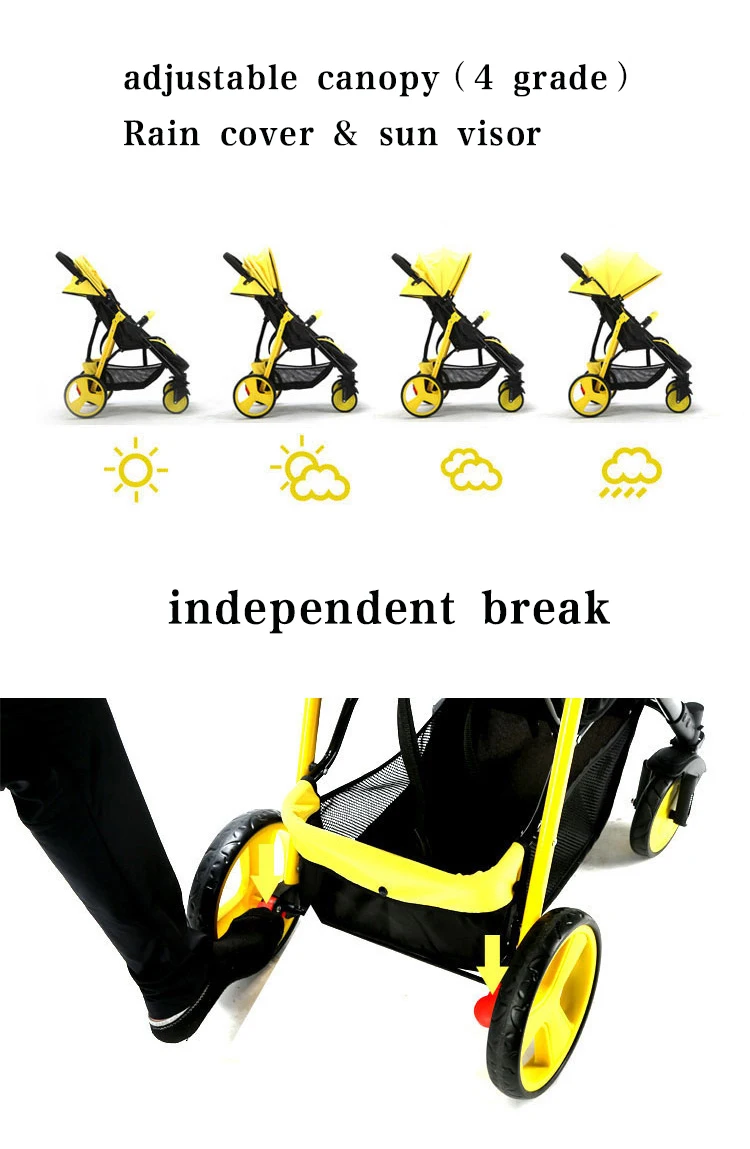 6 кг детская коляска, переносная коляска с зонтиком, летняя Складная коляска для детей 0-36 месяцев, 6 бесплатных подарков