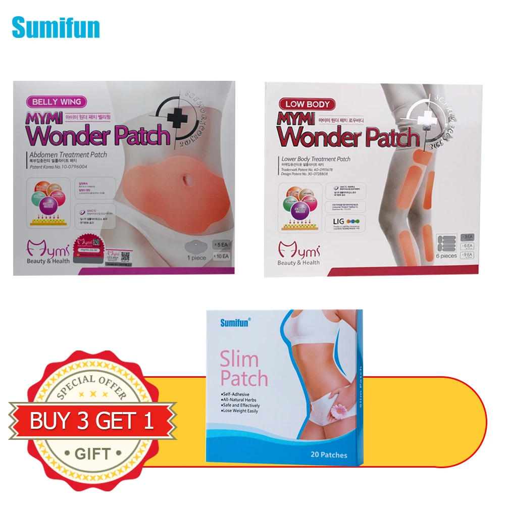 

Buy 2 Get 1 Sumifun 5Pcs Belly Slim Patch With 18Pcs Lower Body Slim Patch add 20Pcs Body Slimming Massage D1020