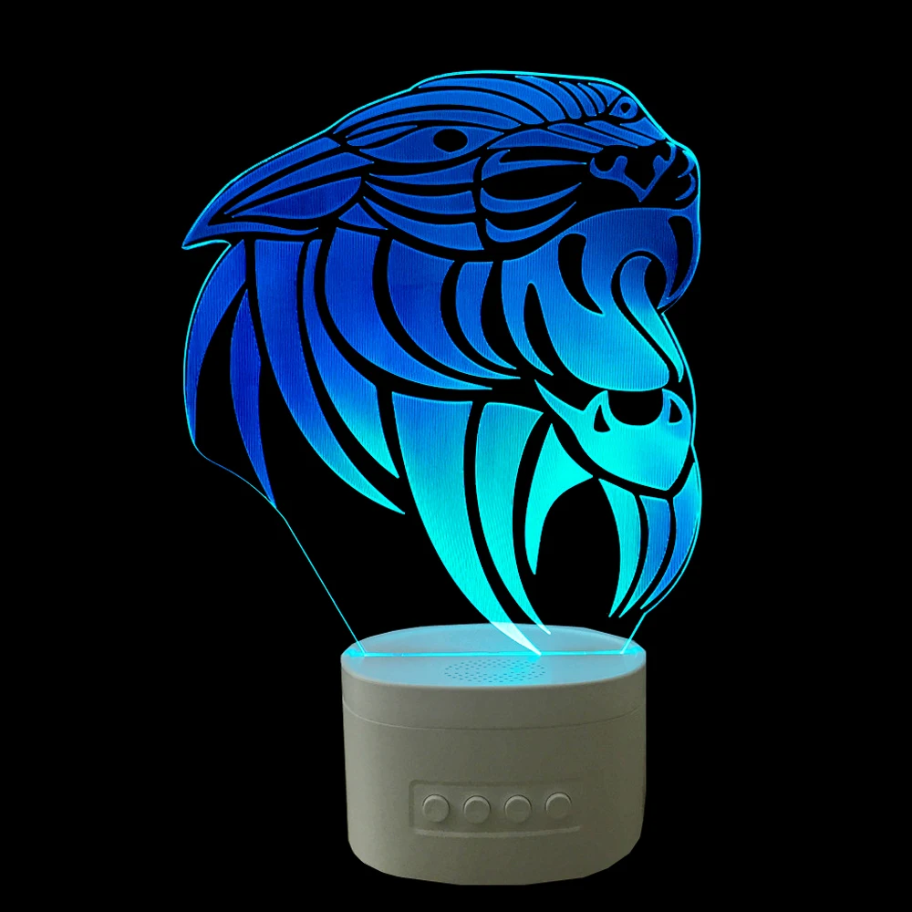 3D фонари Bluetooth колонки музыка Светодиодные ночные светильники Домашнее