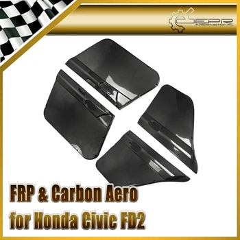 

Car Styling For Honda Civic FD2 Carbon Fiber Front And Rear Inner Door Card Pair LHD Glossy Fibre Interior Racing Auto Body Kit