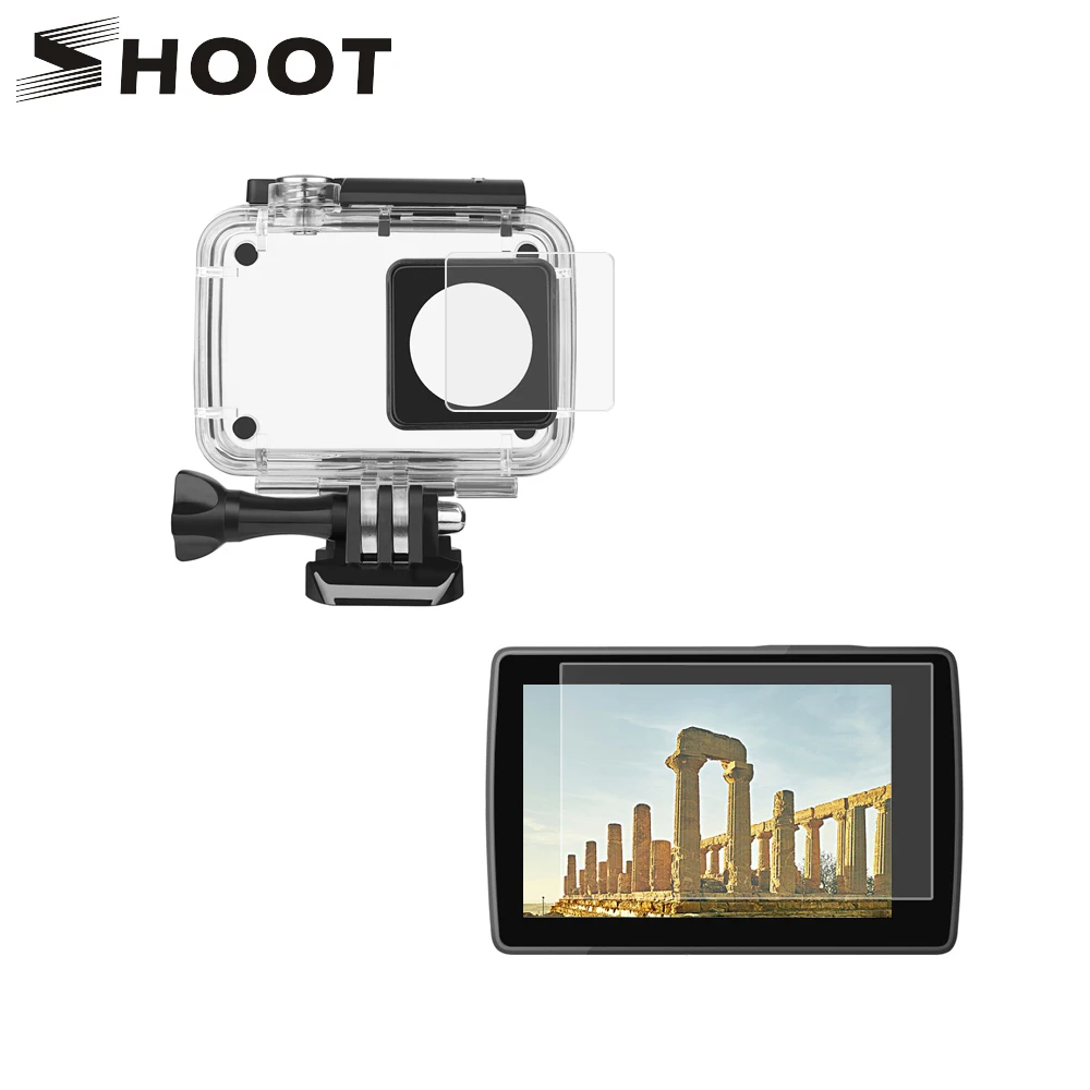 SHOOT HD защитная пленка для экрана протектор для Xiaomi Yi Lite Yi 4k К 4 к + спортивные Cam комплекты для Yi К 4 к экшн-камеры аксессуары комплект - изображение