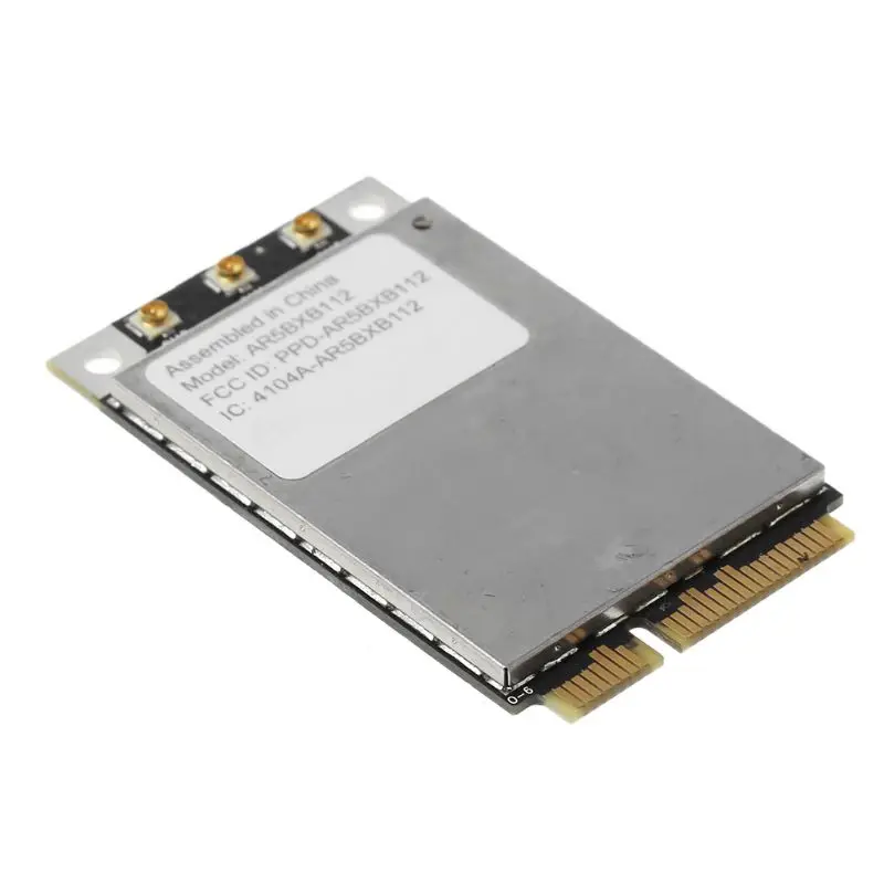 

AR5BXB112 AR9380 450Mbps Dual Band Mini PCI-E Wireless Wifi Card Adapter for Apple Mac Pro 802.11a/b/g/n Wlan S/N C86214300RHCCV